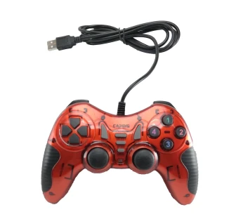 Manette de Jeu Avec Vibration Et Lumineux  DualShock TURBO USB GS806 Capsys