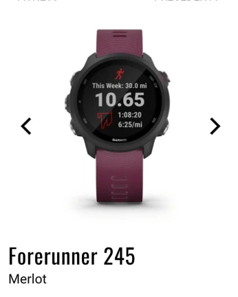 Garmin forerunner 245