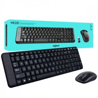 Logitech MK220 Clavier Souris Sans Fil Ensemble USB - NOIR
