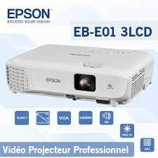 EPSON EB-E01 VIDEOPROJECTEUR PROFESSIONNEL 3LCD - XGA - 3300 LUMENS - HDMI VGA USB -