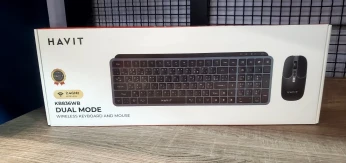 COMBO CLAVIER SOURIS HAVIT KB836W 2.4GHZ + BLUETOOTH + RECHARCHABLE