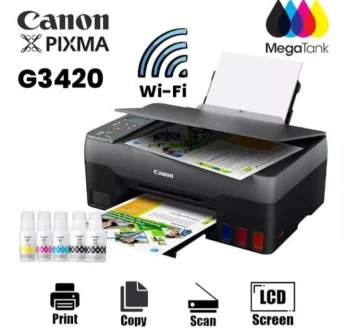 IMPRIMANTE CANON PIXMA G3420 MULTIFONCTION WIFI RESERVOIRS RECHARGEABLES