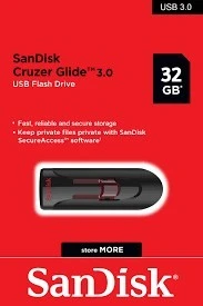 SanDisk Cruzer Glide 32GB 3.0 USB Flash Drive