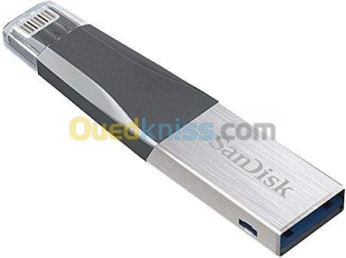 SANDISK - 128 Go Clé USB IXpand, Libère IPhone & IPad, Connecteur Lightning Flexible USB 3.0