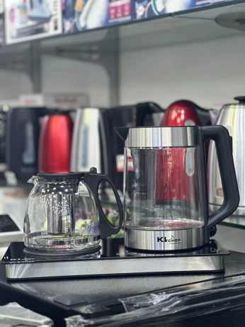 Bouilloire + théière KITCHEF avec plaque 1500 W
