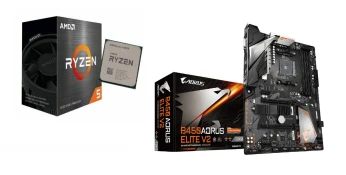 Bundle RYZEN 5 5600X + Carte mère Gigabyte B450 AORUS ELITE V2