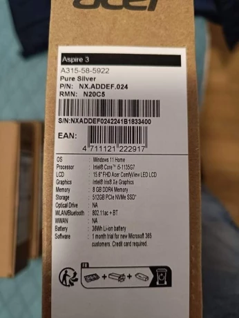 Acer aspire 3 i5 11ème génération