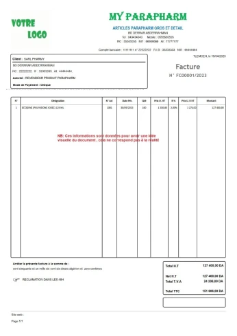 GESTION PARAPHARM PRO