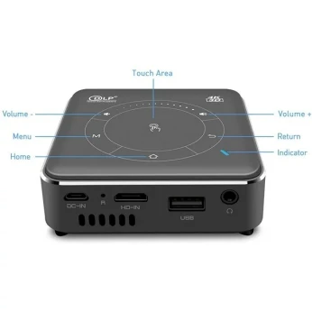 DATA SHOW Projecteur P11 DLP 4K Android 9.0 2GB 16GB Mini projecteur LED Portable 2.4G 5G WiFi