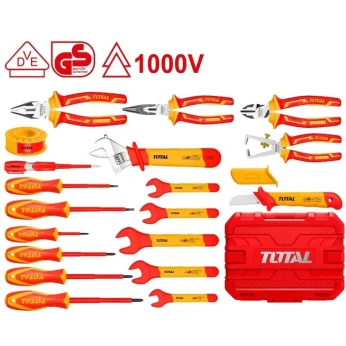 Ensemble dOutils À Main Isolés 19Pcs Total THKITH1901