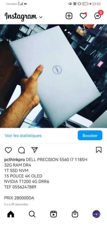 DELL PRECISION 5560 I7 11850H 32G 1T NVIDIA QUADRO T1200 4K OLED