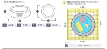 Piscine ronde autoportée Intex Easy Set [3.96m × 0.84m]