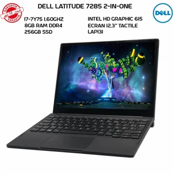 Dell Latitude 7285 2-IN-ONE i7 7Y75 8GB DDR4 256GB SSD Ecran 12.3 Pouce Tactile