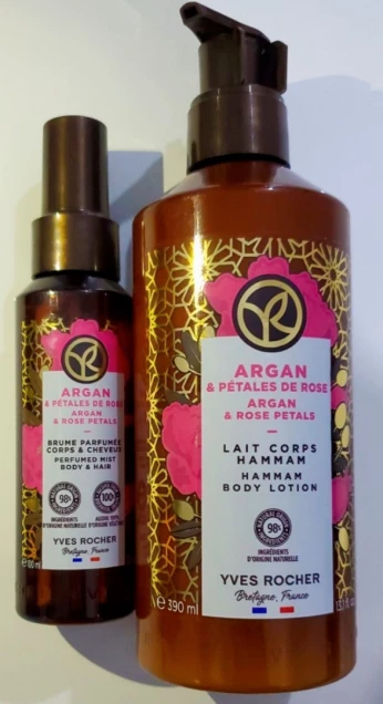 ARGAN BRUME PARFUMÉE100ml + LAIT CORPS 390ml livraison gratuit