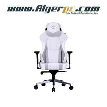 Chaise gaming Cooler Master caliber X2C cooling fabric gray / white