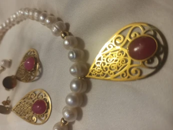 Parure en perles de culture joher hor.طاقم الجوهر الحر