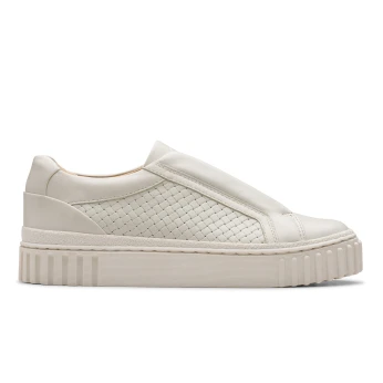 CLARKS Mayhill Bay Off White Lea