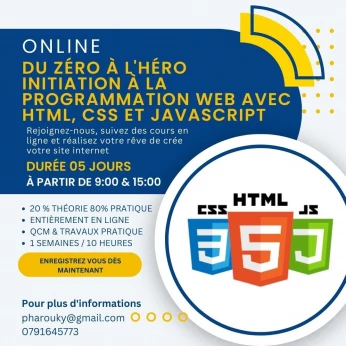 INITIATION A LA PROGRAMMATION WEB HTML, CSS & JAVASCRIPT