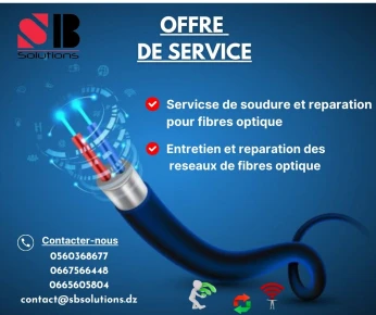 Soudure Installation fibre optique