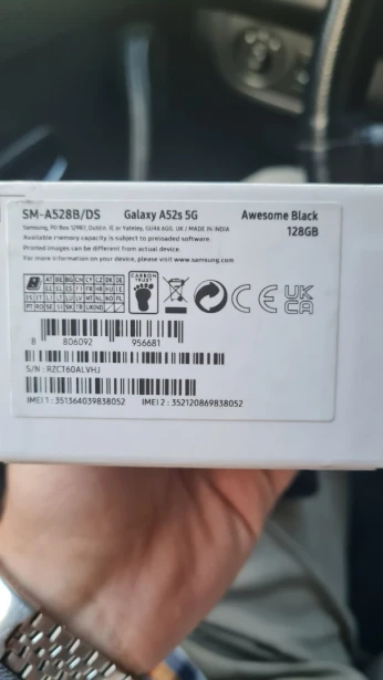 Samsung Galaxy A52s 5G from UK