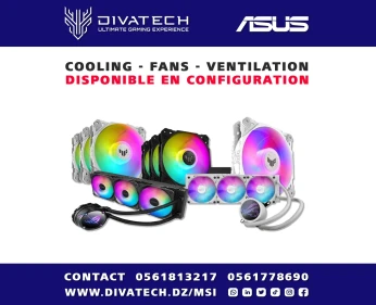 WATER COOLING & FANS ASUS ROG STRIX LC360 TF120 XF120 ARGB WHITE REFROIDISSEMENT & VENTILATEURS