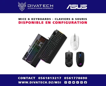 CLAVIERS SOURIS ASUS ROG STRIX FLARE GLADIUS IMPACT TUF K3 K1 M4 M3 WIRELESS MOUSE & KEYBOARD