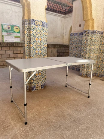 Table pliante valise Portable en métal aluminium 120 x 60 x 70 cm