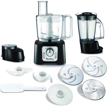 MOULINEX ROBOT DOUBLE FORCE COMPACT NOIR Robot multifonction + 9 accessoires FP546811