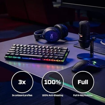 Clavier HyperX mécanique Red Switches Gaming Alloy Origins 60 Keyboard