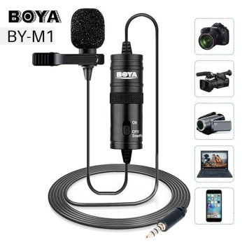 Lavalier Microphone Audio Port 3.5mm AUX de 6m Boya BY-M1
