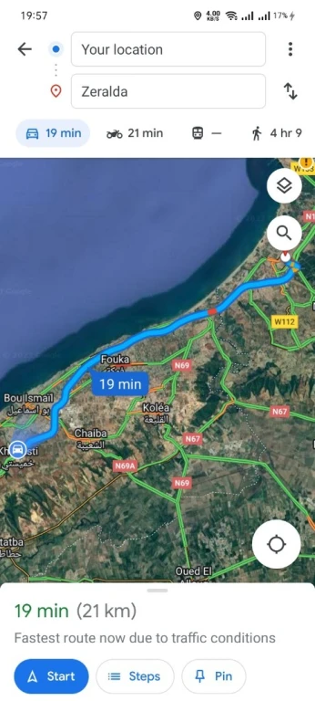 Location Appartement F3 Tipaza Khemisti