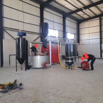 Lingt de torrefacteur de cafe 480 kg/h خط تحميص القهوة