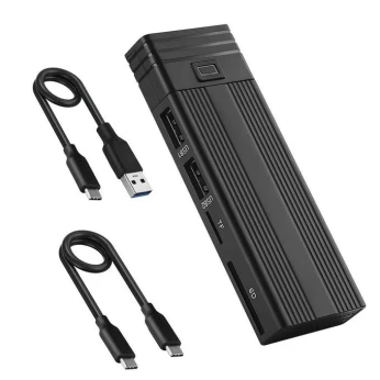 RACK SSD M.2 ENCLOSURE + HUB USB + CARTE MEMOIRE
