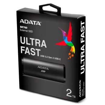 SSD EXTERNE TYPE C ADATA 2TO ULTRA FAST ELITE SE760 PS5 & XBOX S X
