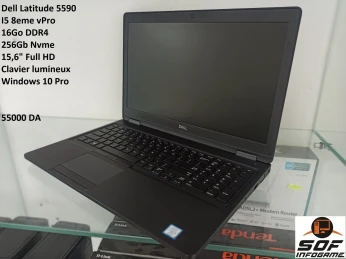 Laptop Dell Latitude 5590 i5 8eme / 16Go / 256Nvme / 15,6" Full HD