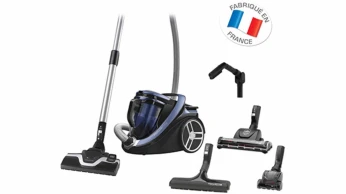 Aspirateur sans sac ROWENTA RO7691EA SILENCE FORCE CYCLONIC ANIMAL CARE PRO SILENCIEUX 550W BLEU