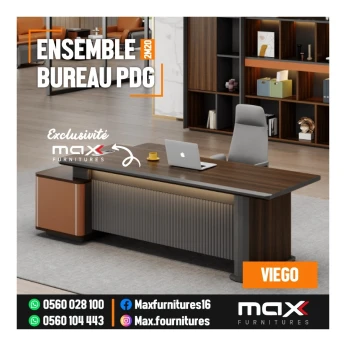 ENSEMBLE DE BUREAU PDG - VIP - IMPORTATION - VIEGO - 2,20M