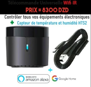 Broadlink RM4 mini | WiFi IR télécommande intelligente universelle fonctionne avec Google Alexa