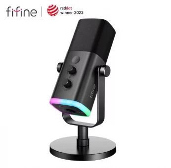 Microphone dynamique professional Fifine Ampligame Am8 xlr/usb c neuf sous emballage jamais utilisé