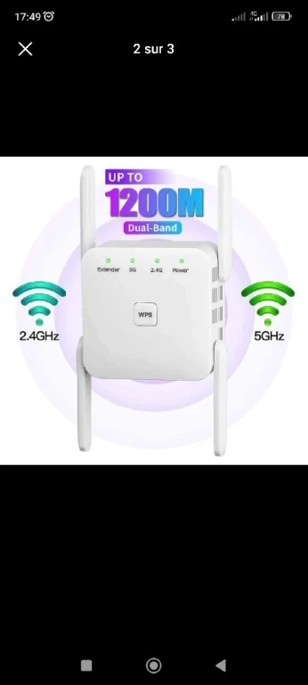 REPETEUR WIFI AC 1200 Mbps