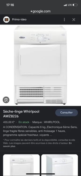 Sèche linge
