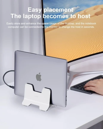 Hagibis Support Vertical Pour Ordinateur Portable, Support Réglable Pour Ordinateur Portable
