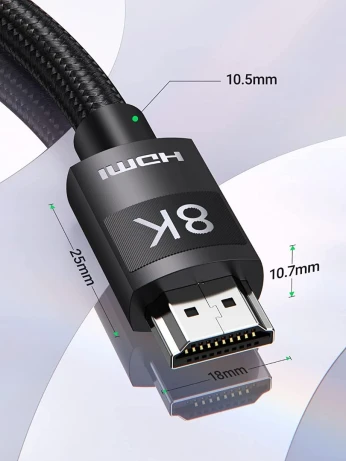 UGREEN Câble HDMI 2.1 ((8K 60Hz) (4K 120Hz) UHD 48 Gbps Dolby Vision PS5 PS4 Pro Xbox One X PC HDTV