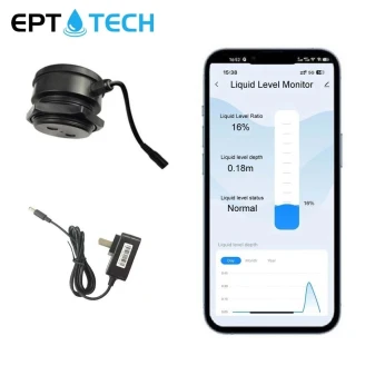 Détecteur ultrason sans fil pour reservoir eau, mazout, liquide. Fonction avec application tuya.