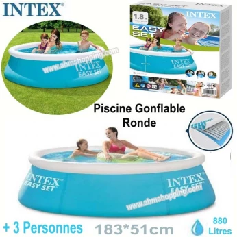 Piscine autoportante Ronde Easy Set 183*51 cm Intex