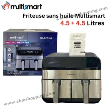 Friteuse sans huile Multifonction Multismart 9L double bac 2400W