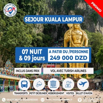 promo séjour Malaisie été 2025 a partir de 249000 DZD