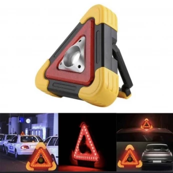 Triangle automobile lumineux 3 positions fixe et clignotant