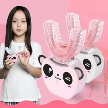 Anself Brosse à dent électrique 360 sans fil automatique pour enfant blanchiment
