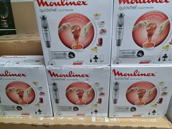 KIT MIXEUR MOULINEX QUICKCHEF INOX 1000WATT 3 ACCESSOIRE 10 VITESSE 21 FONCTIONS